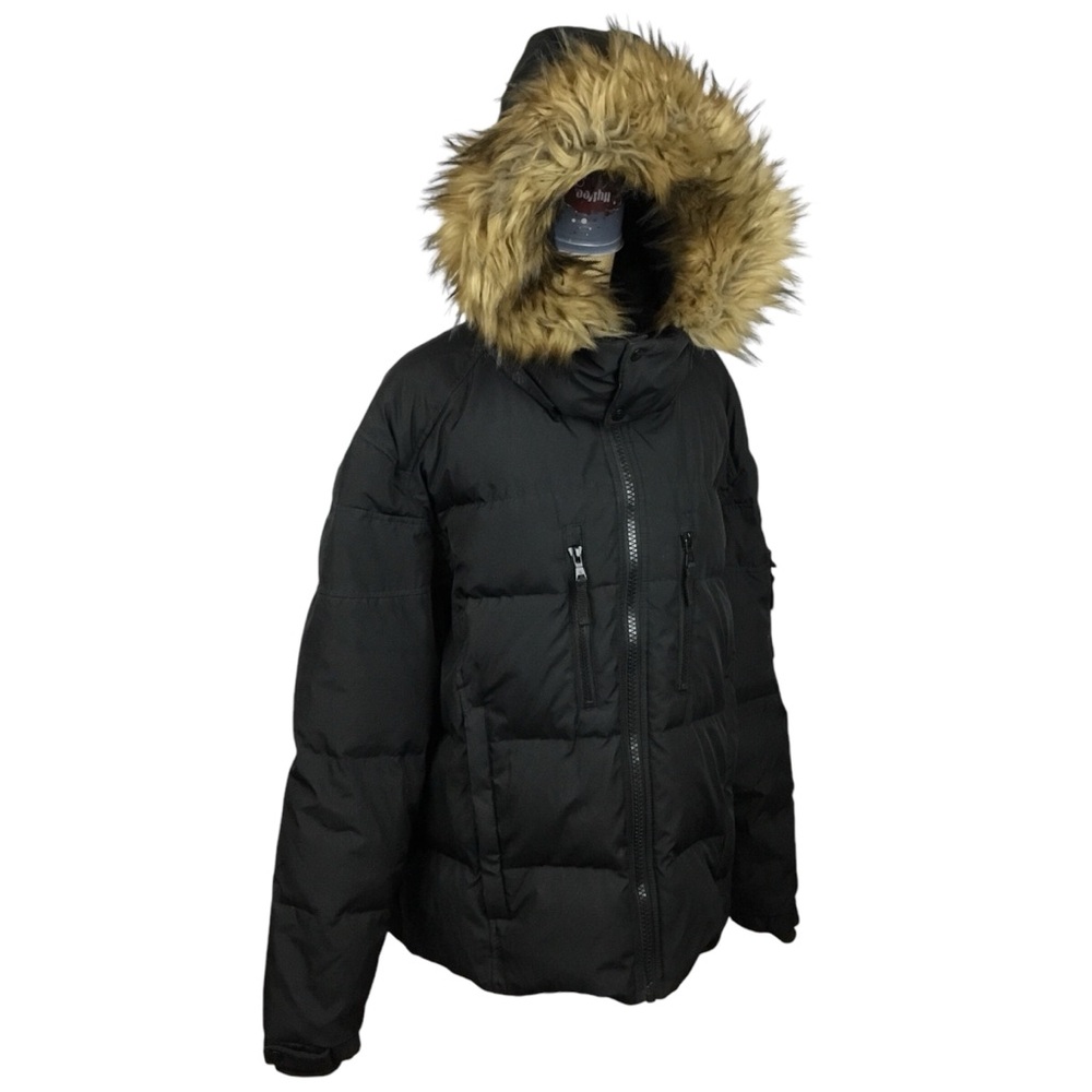 S13 New York Duck Down Puffer Coat Black
